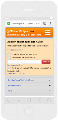 mobile ebay sniper